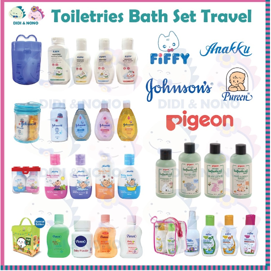 Fiffy Anakku Pureen Johnson's Baby Set Toiletries Travel Pack Set 