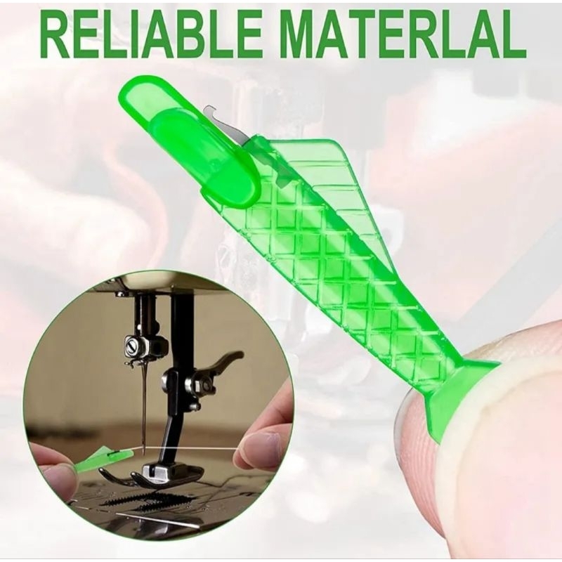 5 Pcs Mini Sewing Machine Needle Threader With Hook Plastic Stitch ...