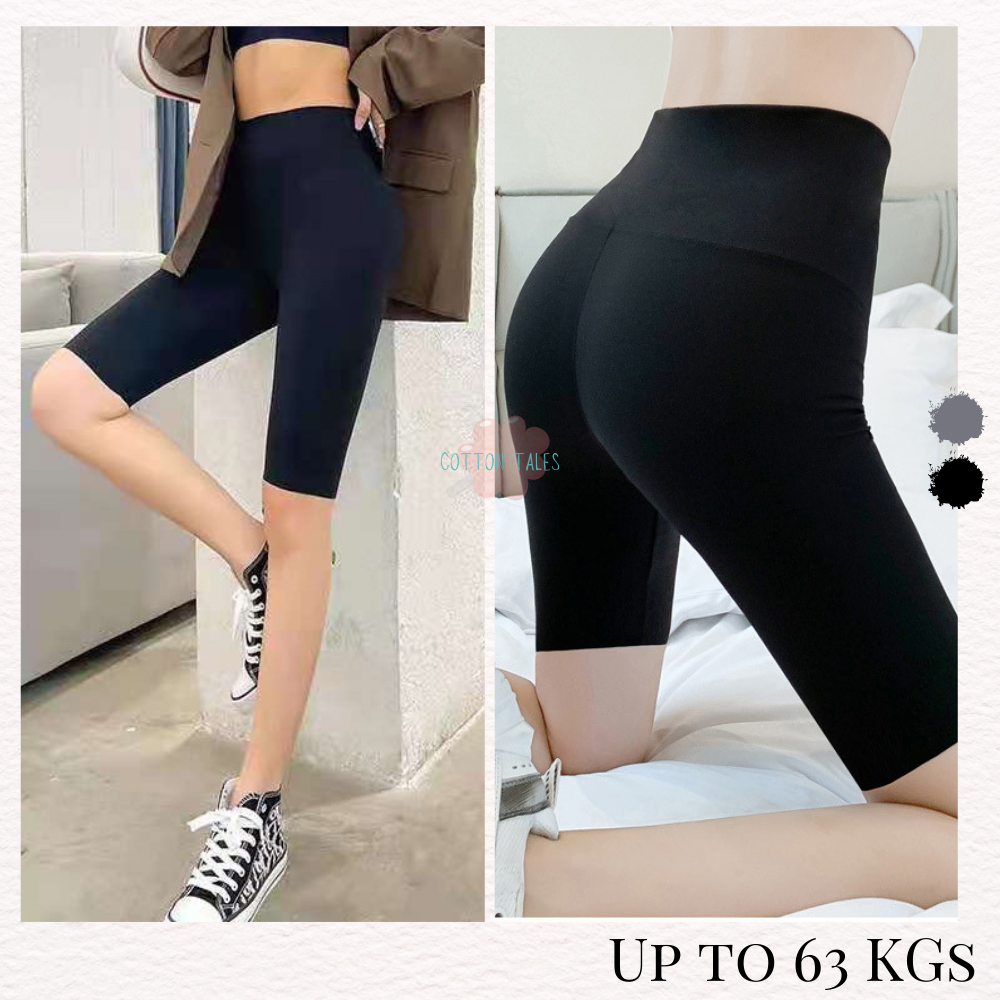 High Waist Leggings Shaping Yoga Short Pants Body Slimming Underpants Sportswear Fitness Biker Shorts Elastic Tights Shopee Malaysia