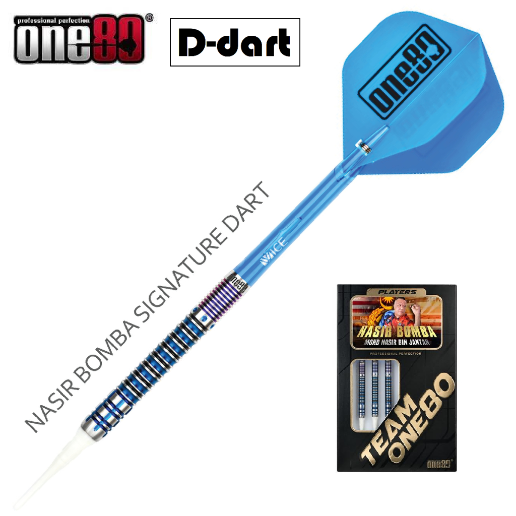 ONE80 SOFT TIP DART 20G NASIR BOMBA VHD TUNGSTEN SIGNATURE SOFT DARTS
