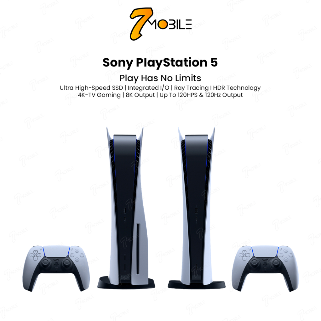 Sony PS5 Sony Playstation 5 Digital Edition Gaming Console + 1 Wireless  Controller - 16GB GDDR6, 825GB SSD Storage, 120Hz 8K Output, WiFi 6 