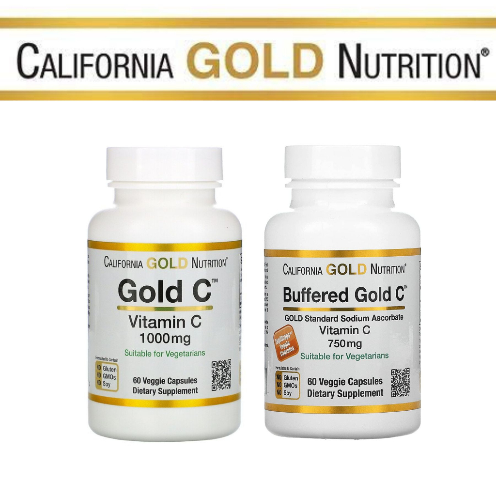 California Gold Nutrition, Gold C, Buffered Gold C Vitamin C, 1,000 mg ...