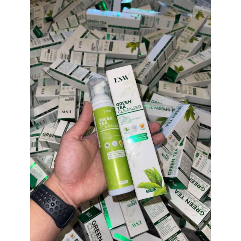 🔥 READY STOCK 🔥 ESW GREEN TEA CLEANSER ESW GREEN FOAM SABUN BUIH