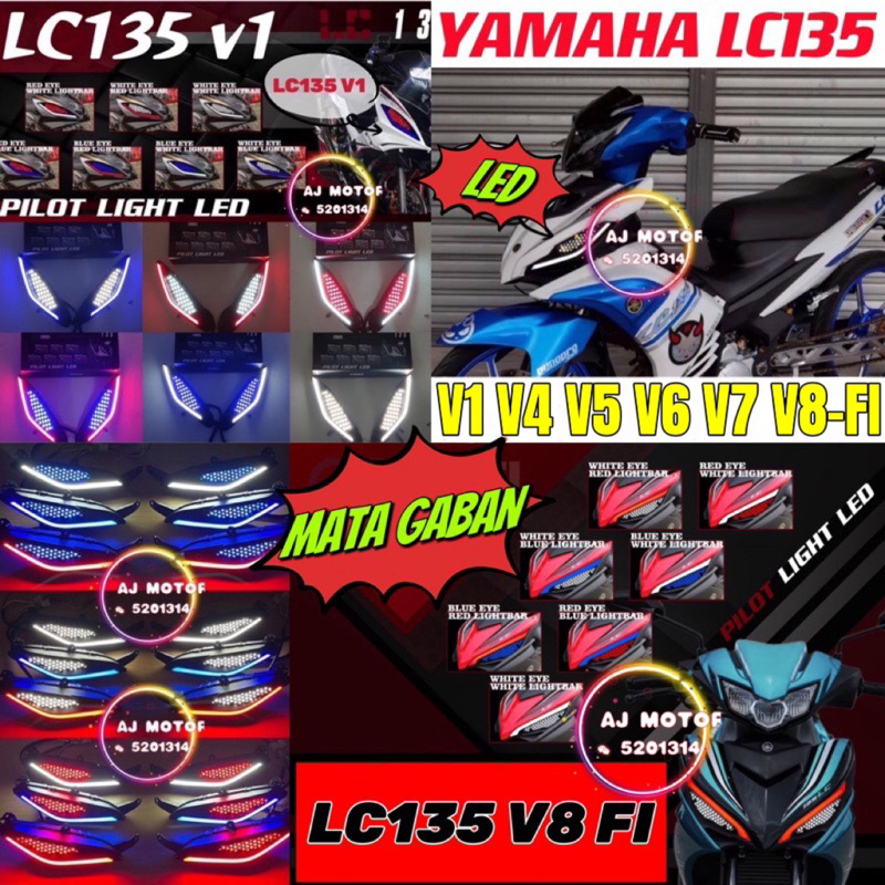 [PNP] YAMAHA LC135 V1 V4 V5 V6 V7 V8 V9 FI LED PILOT LIGHT MATA GABAN ...