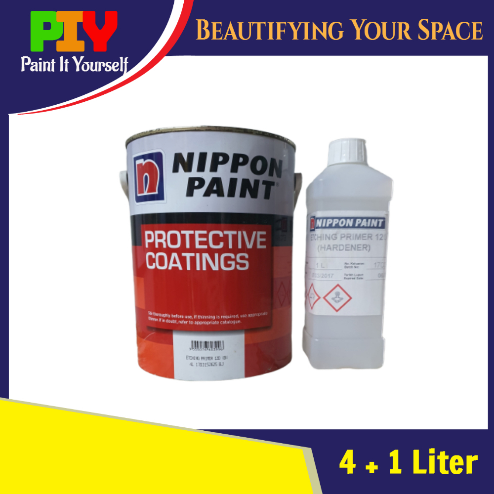 Nippon Paint Etching Primer - 4 Liter + 1 Liter Hardener | Shopee Malaysia