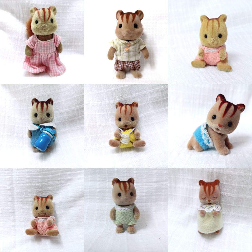 Sylvanian Families Furbanks & Walnut Squirrel Family Shopee Malaysia