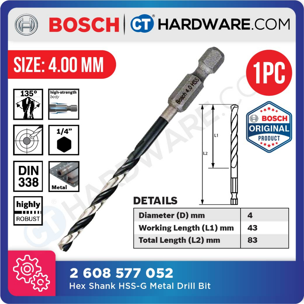 Hex shank metal online drill bits