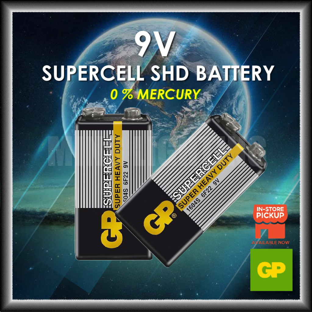 GP Supercell Carbon Zinc 9V