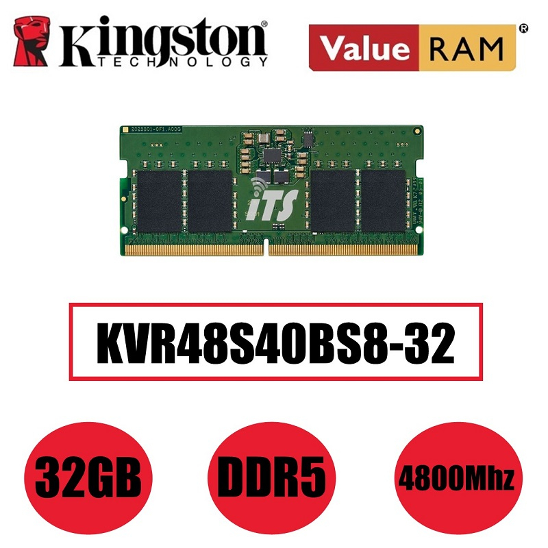 Kingston Memory: DDR5 4800MT/s Non-ECC Unbuffered SODIMM