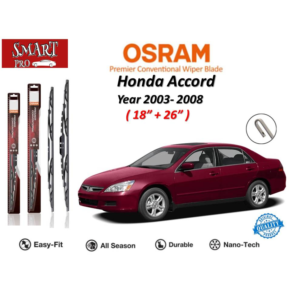 Osram Premier Conventional Wiper Blade ( U Hook ) For Honda Accord 2003