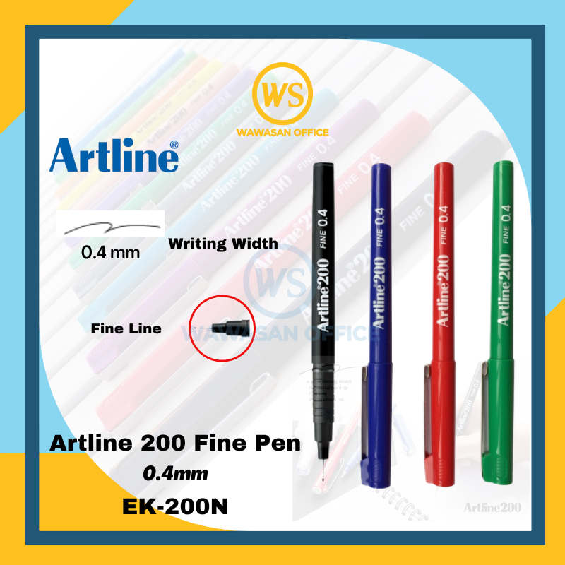 Artline 200 Fine Pen / Artline Pen 200 / Artline Writing Pen 0.4mm