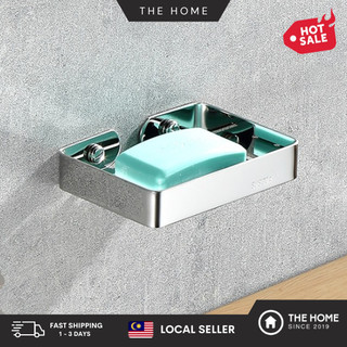 THE HOME 304 Stainless Steel Soap Holder Soap Box Draining Rack Drain ...