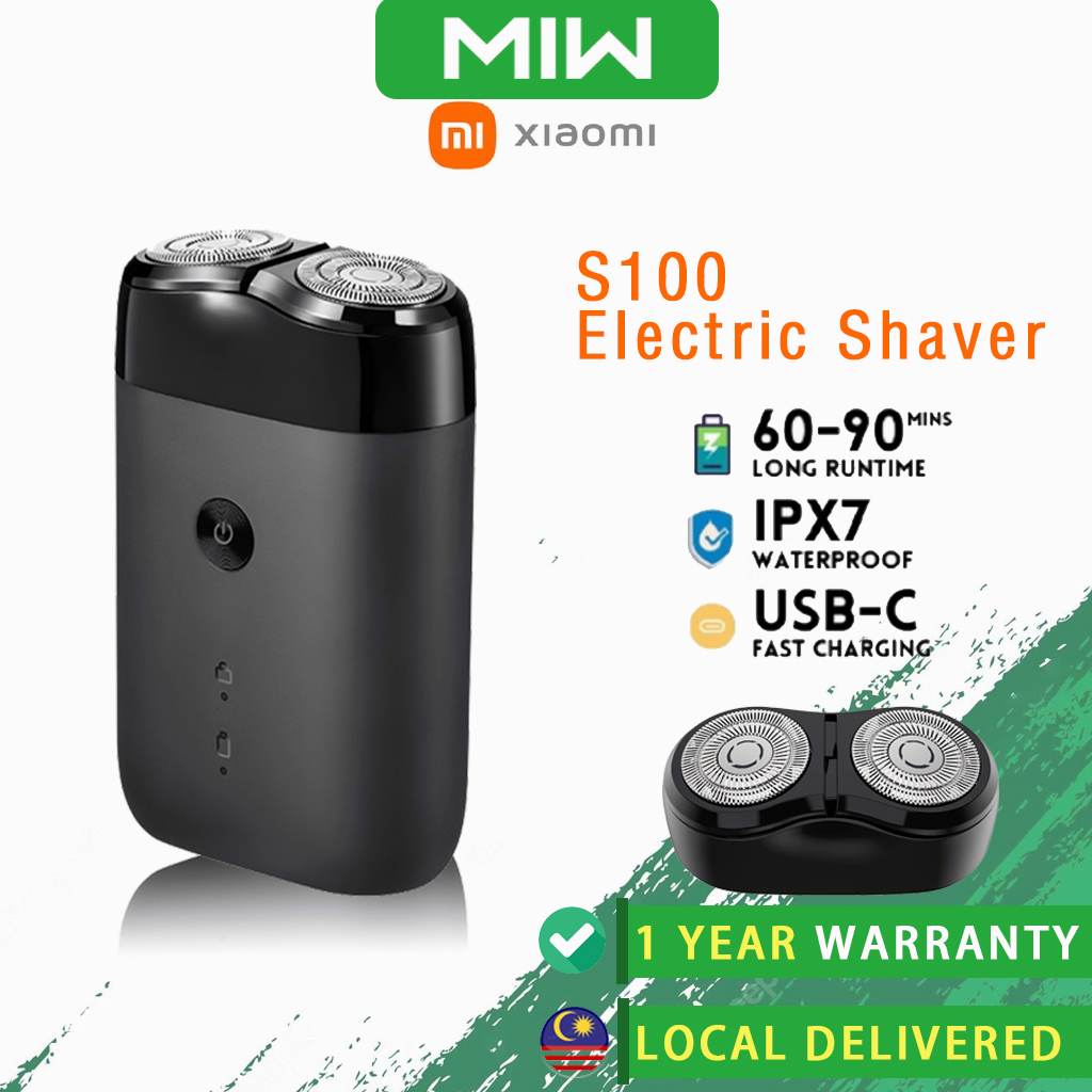 Xiaomi Mijia Electric Shaver for men S100 Mi Portable Waterproof Razor ...