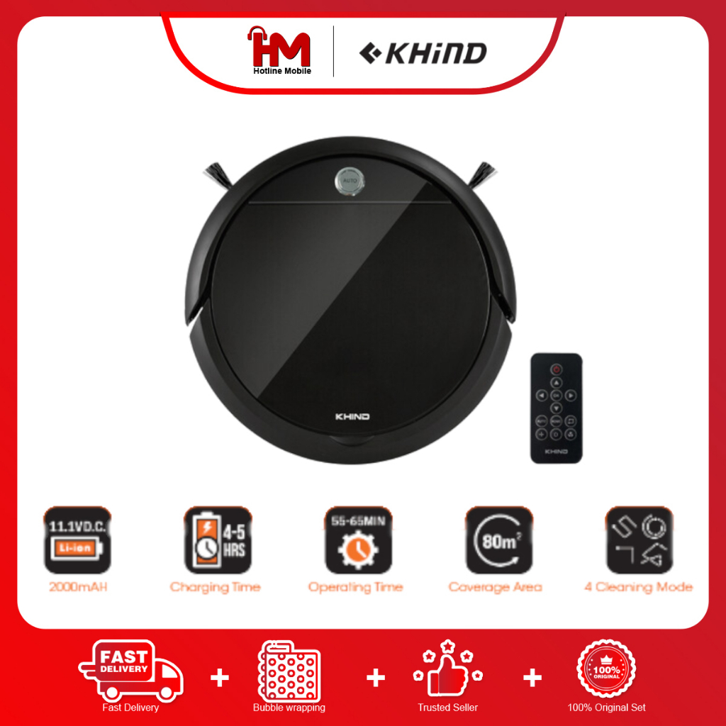 Khind VC9X6A Robotic Vacuum Shopee Malaysia
