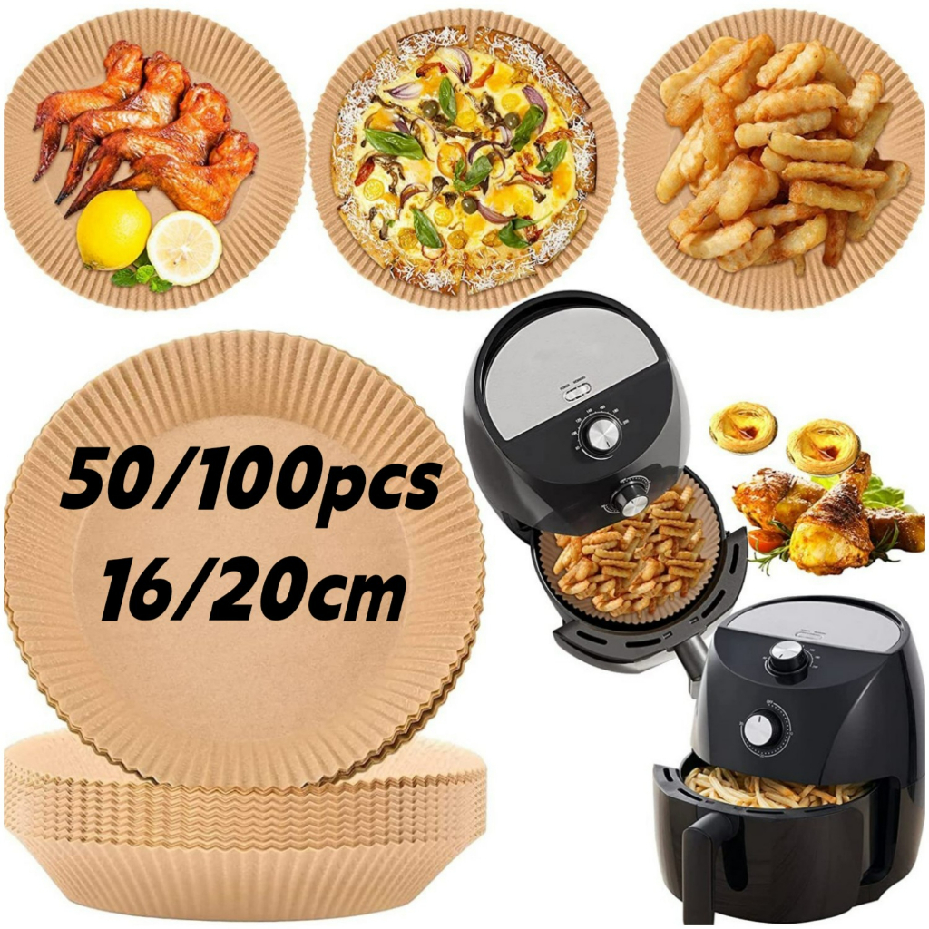 Airfryer Paper Disposable Baking Papers Diy Airfryer Barang Dapur Home
