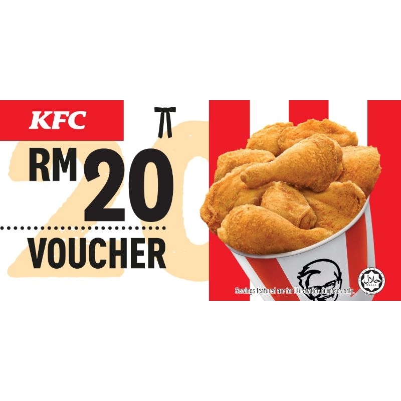 KFC Voucher (Cash Voucher/Meal Voucher) (1pc voucher) Shopee Malaysia