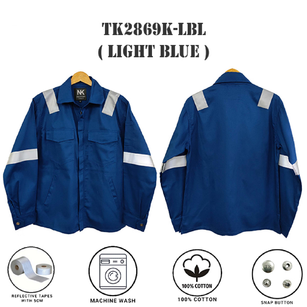 SIZE XS - 6XL PPE SAFETY JACKET / BAJU KERJA / CLOTHES 2869K SERIES ...