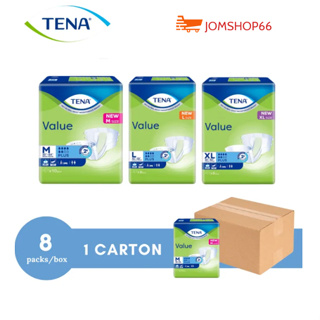 TENA Proskin Night Tape Adult Diaper M Secure Maxi For Sensitive Skin.  Absorbs All Dry Soft And Comfortable.