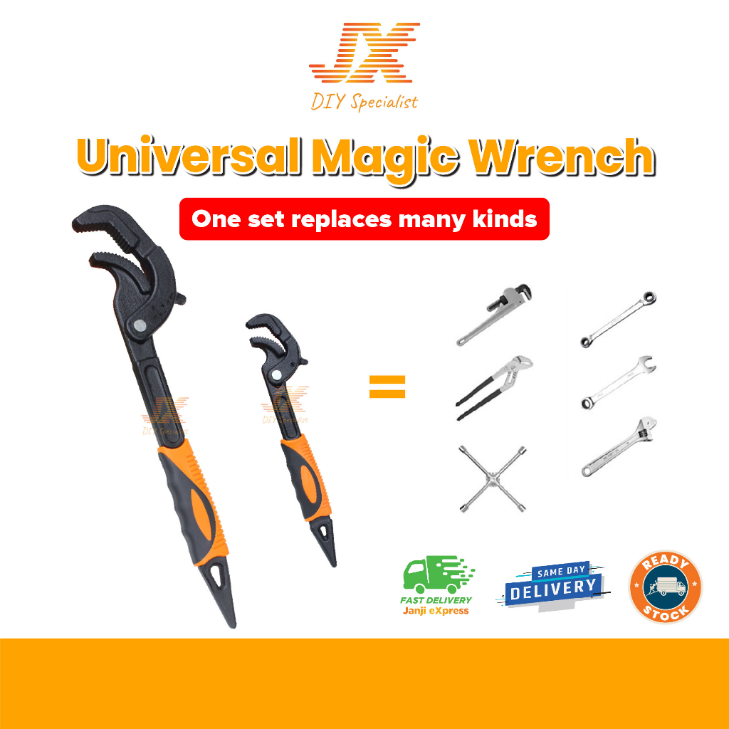 Multi Function Universal Quick Snap Adjustable Magic Wrench Ratchet