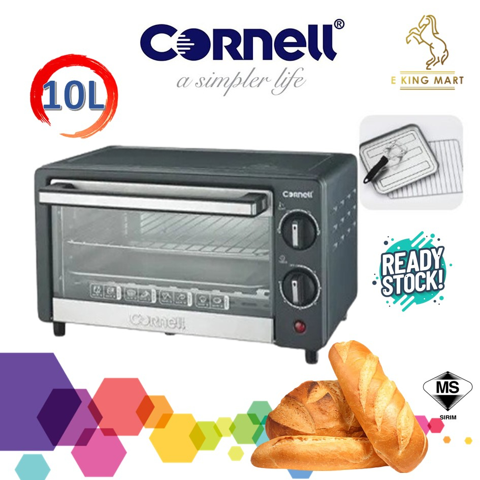 Cornell Oven CTOS10L 10L Electric Toaster Oven With Grill Tray / Table