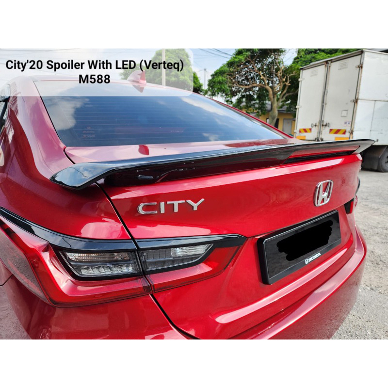 Honda city GN2 sedan 2020 2021 2022 2023 rear trunk lip spoiler rs d68