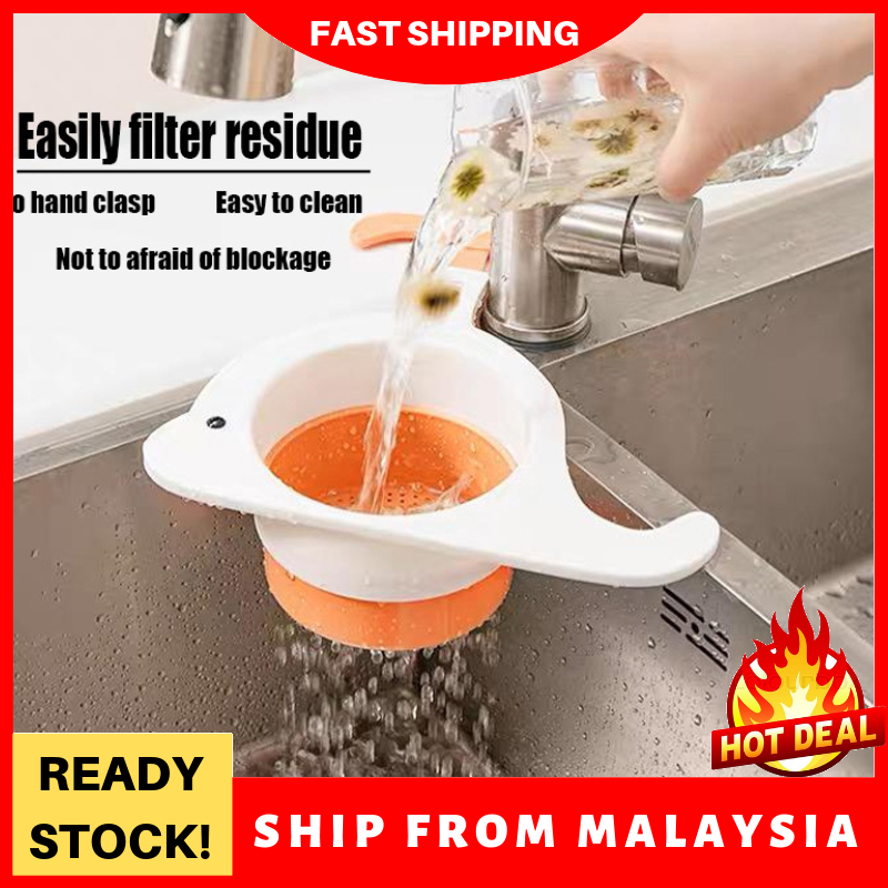 Sink Drain Strainer Basket Kitchen Food Waste Leftovers Food Catcher