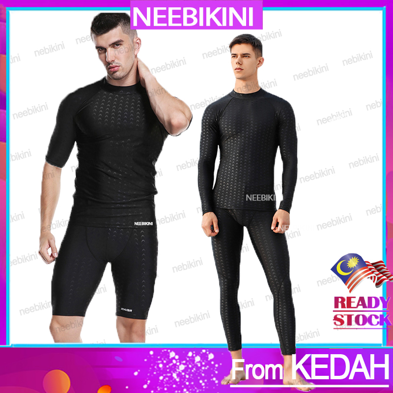 K14a Baju Mandi Lelaki Man Swimwear Men Swimsuit Swimming Pant Seluar