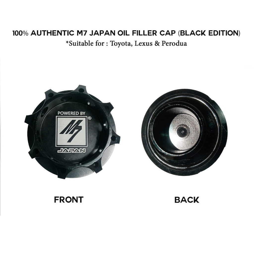 Black CNC Billet Aluminum Oil Filler Cap – M7-Style Screw-On For Nissan/Infiniti (G37, Etc.)
