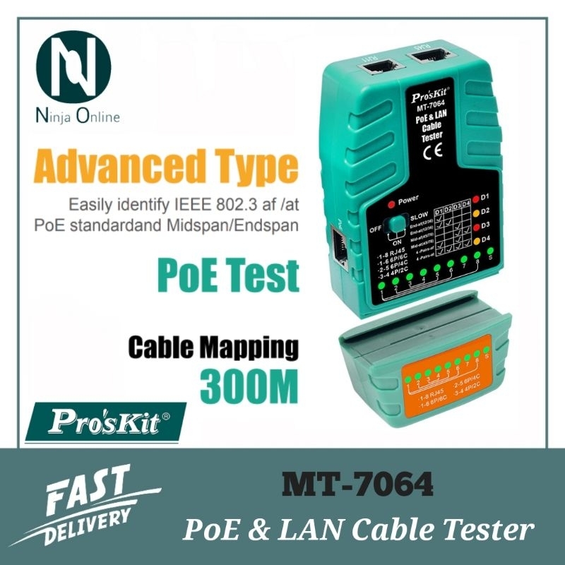 Proskit MT7064 PoE & Lan Cable / HDMI Cable / Cable SnifferRemote/Mini Lan Cable / MT7051N