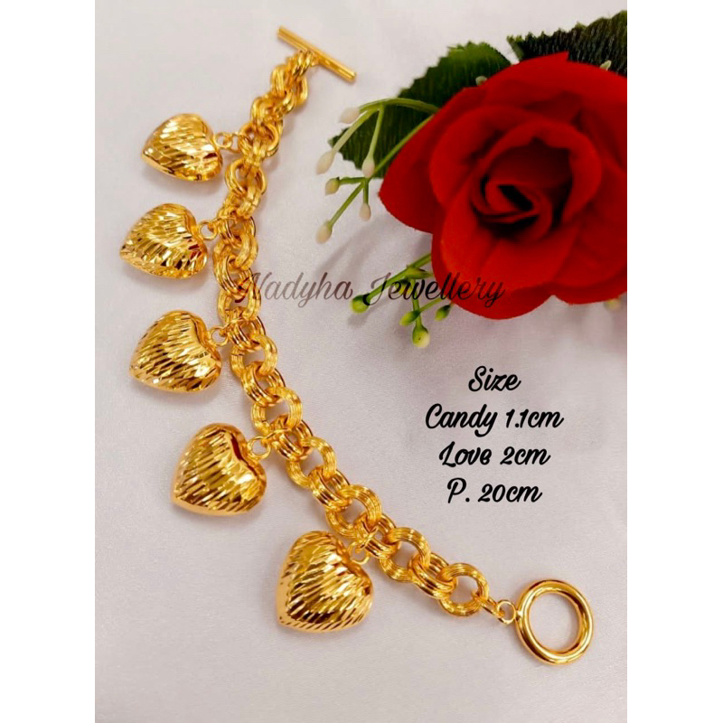 RANTAI TANGAN KENDI LOVE DEWASA SUASA | Shopee Malaysia