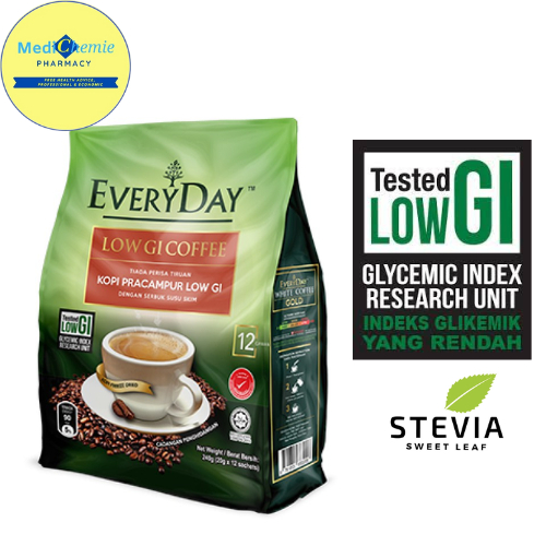 EVERYDAY LOW GI COFFEE DIABETIC FRIENDLY (20X12 SACHETS) | Shopee Malaysia