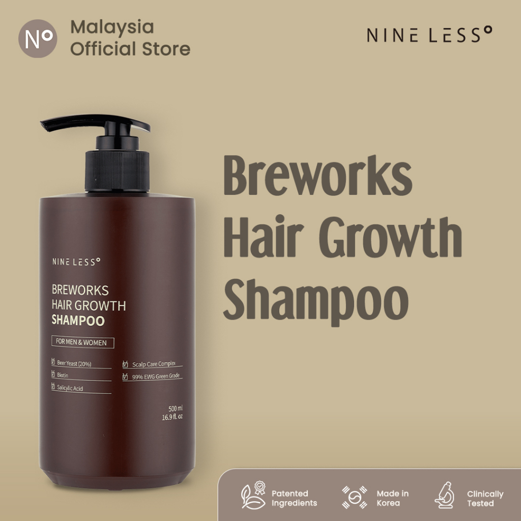 **READY STOCK** - [NINELESS Official] Breworks Hair Growth Shampoo ...