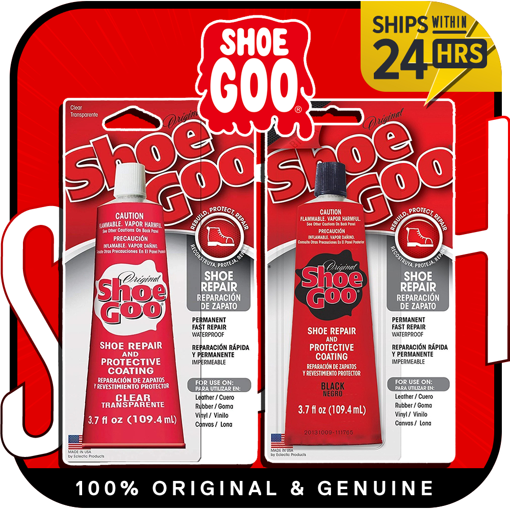 GENUINE Shoe GOO Adhesive, Clear Black / Boots and Gloves Adhesive