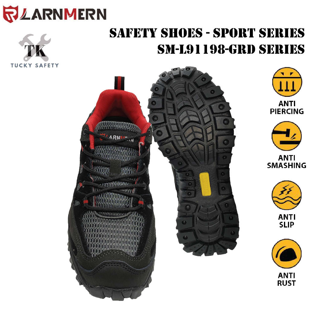 LARNMERN Safety Shoes Sport Series Safety Protection Work Shoes