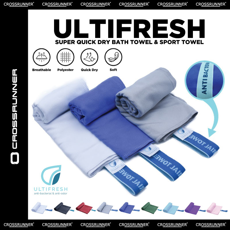 CROSSRUNNER X Ultifresh Super Quick Dry Mirofiber Bath Towel / Tuala ...