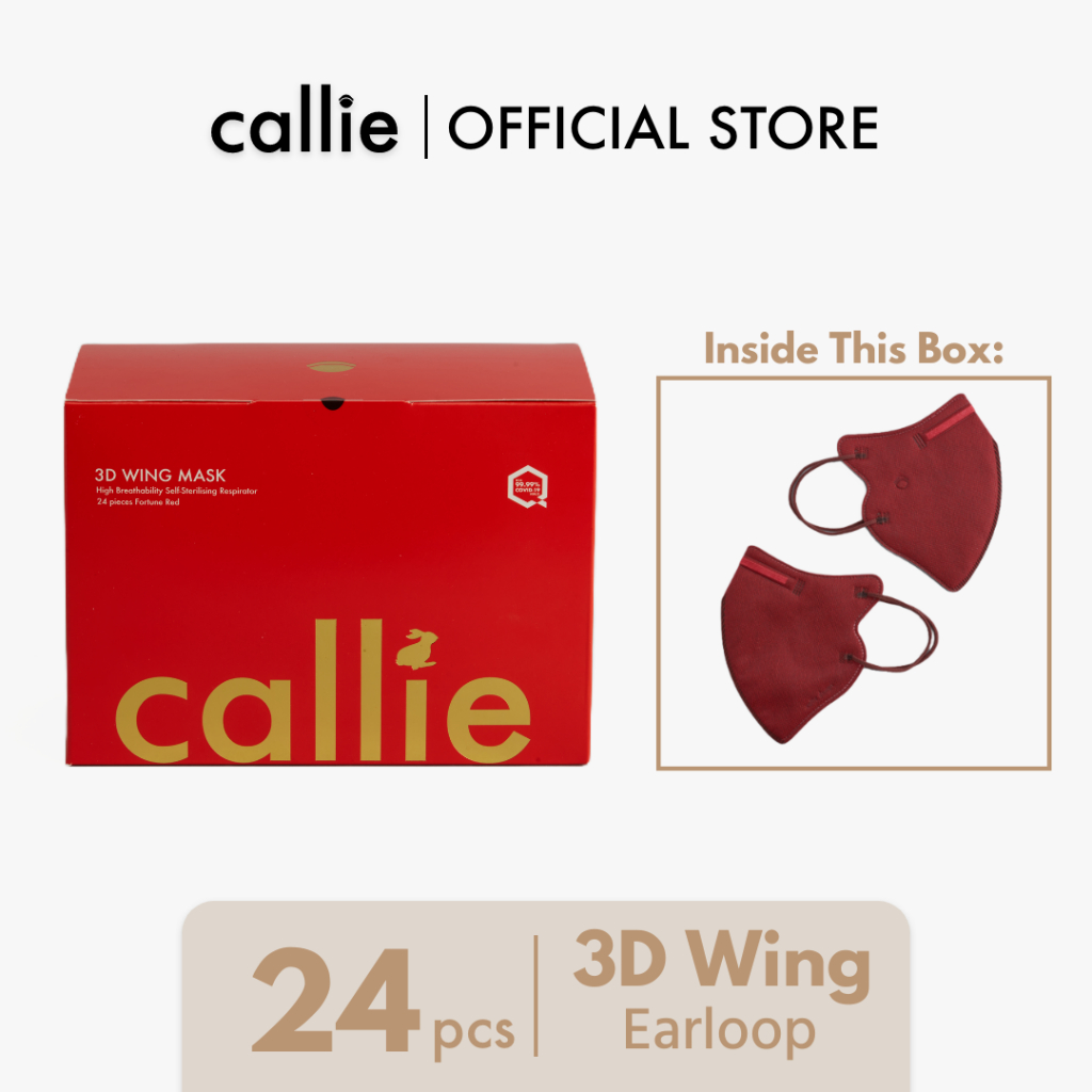 [CNY 2023 Special Edition] Callie 3D Wing Earloop Antibacterial Face ...