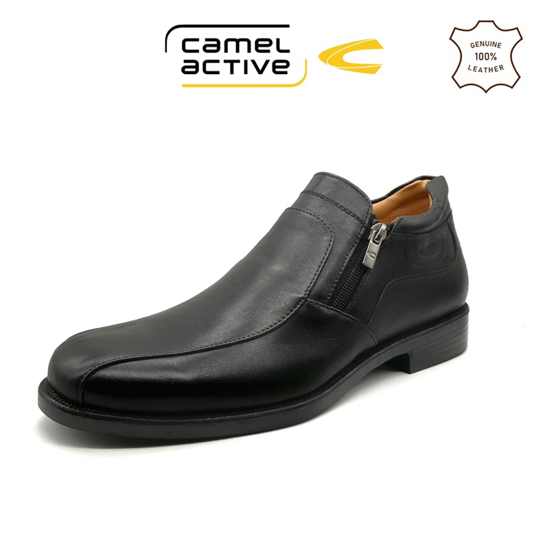 Camel Active Genuine Leather Men Formal Shoes with Dual Zip Kasut Formal Kulit Lelaki 851409 084 Shopee Malaysia