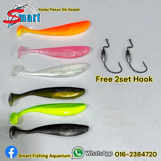 Soft Bait Soft Plastic Paddle Tail Soft plastik Umpan Siakap Haruan Clone  Zman Gewang Lure Fishing Softplastic Swimbait