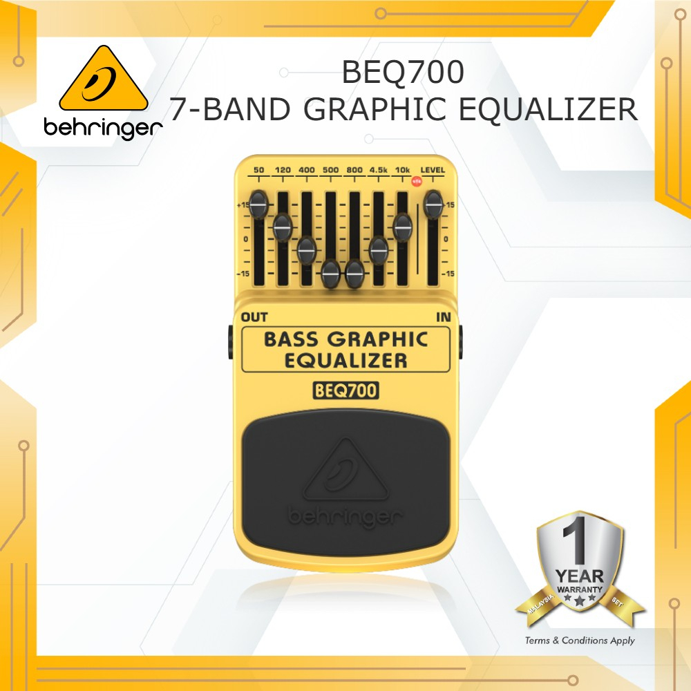 BEHRINGER BASS GRAPHIC EQUALIZER BEQ700 Ultimate 7Band Graphic