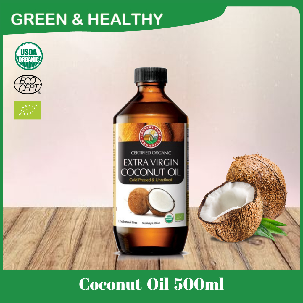 Country Farm Organic Extra Virgin Cold Pressed Unrefined Coconut Oil