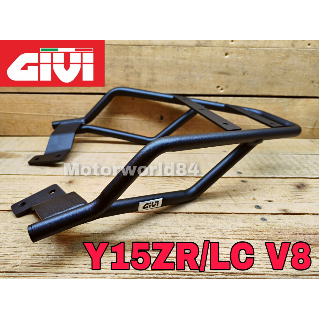 YAMAHA Y15ZR V1 - V2 / LC135 V8 FI GIVI MONORACK ADVANCE BLACK GIVI 100 ...