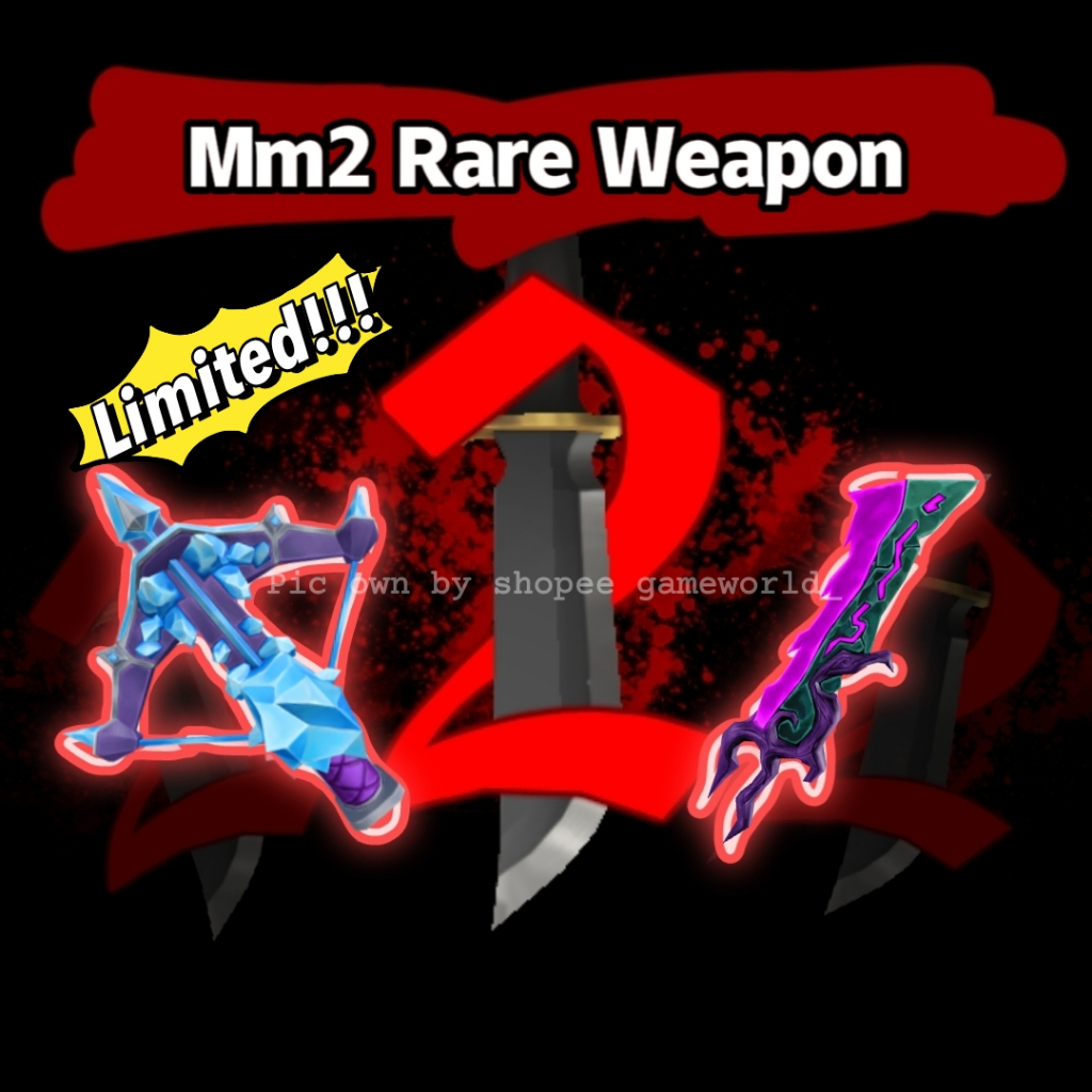🔥Mm2 Rare Item / Set 🔥Limited! Chroma Swirly Gun/Blade/Axe Elderwood
