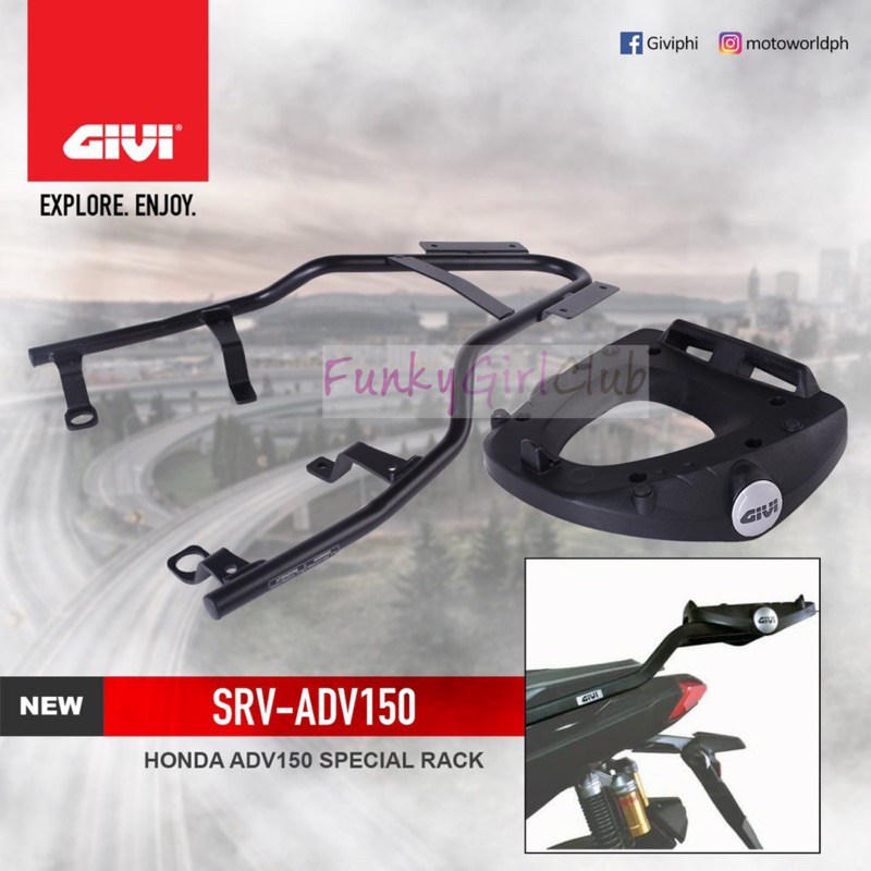 ADV 150 GIVI HEAVY DUTY RACK SRV HONDA ADV150 EXTREME SPECIAL ADVANCE RACK  | Shopee Malaysia