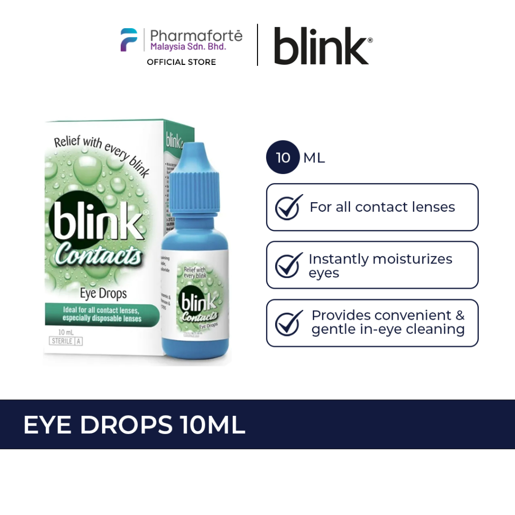 Acuvue Blink Contacts Lubricating Eye Drops for Soft and RGP Lenses