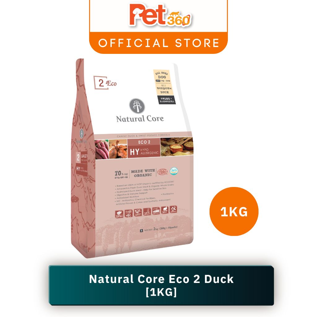 Natural Core Eco 2 Organic Duck Dry Dog Food (1kg) Shopee Malaysia