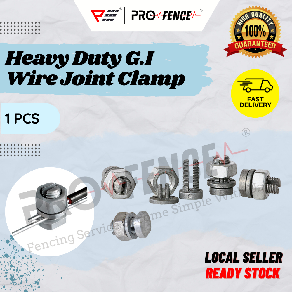 Pro Fence Heavy Duty G.I Wire Joint Clamp Wire Connector Split Bolt