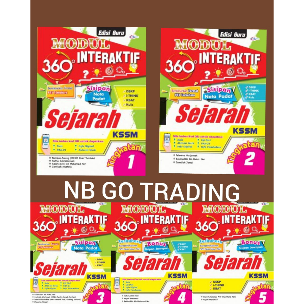 Modul 360 Interaktif Sejarah Tingkatan 1 2 3 4 5 | Shopee Malaysia