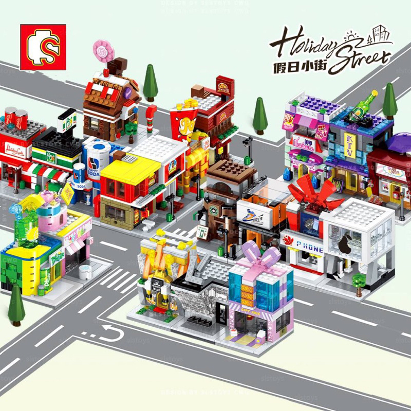 Sembo Block Building Block Holiday Street 601506 -601511 | Shopee Malaysia
