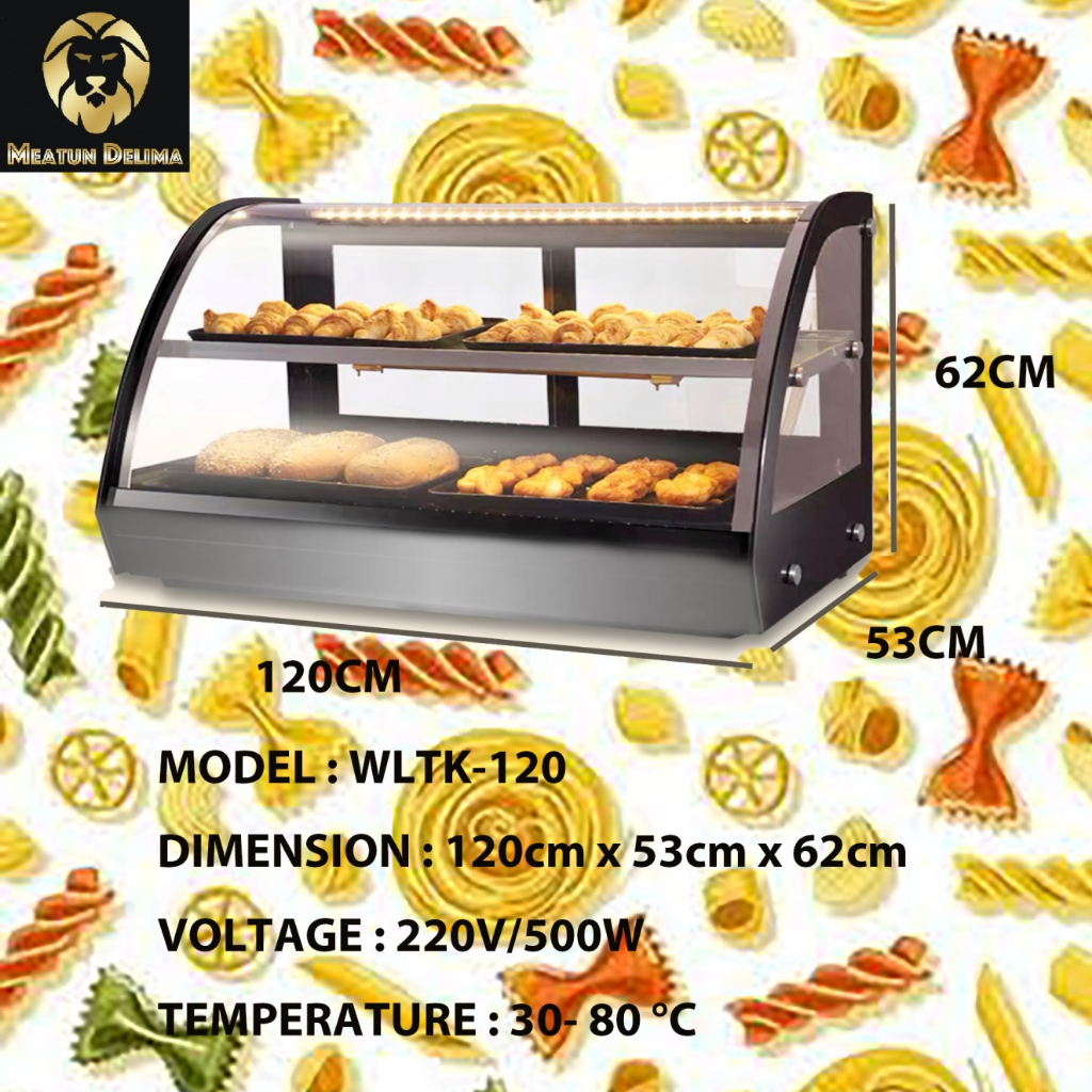Food Warmer Showcase Display/Pemanas Makanan/Buffet Cabinet/Restaurant ...