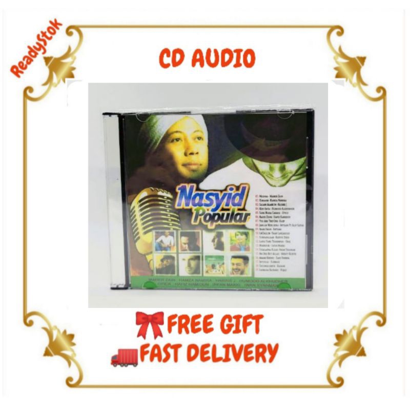 📀 CD AUDIO NASYID POPULAR 🎁 FREE GIFT | Shopee Malaysia